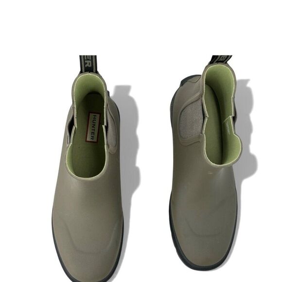 Hunter Orford $210 Men Waterproof Chelsea Medium Green Ankle Rain Boots Size 12 main image 10